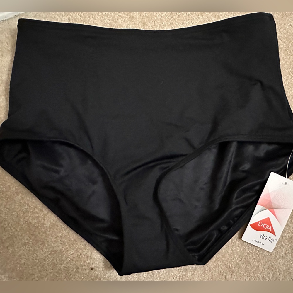 Lands' End Black Swimwear Bottoms